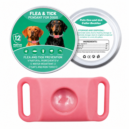 Botanical Flea & Tick Collar Pendant for Dogs & Cats