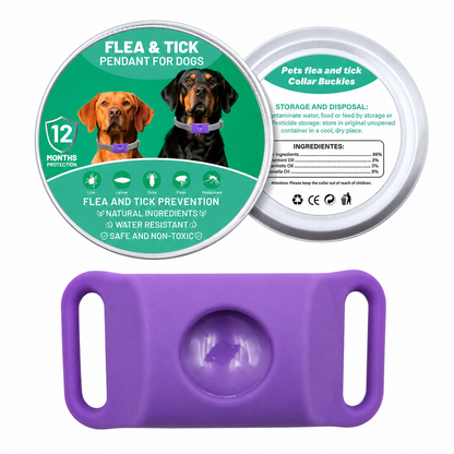 Botanical Flea & Tick Collar Pendant for Dogs & Cats